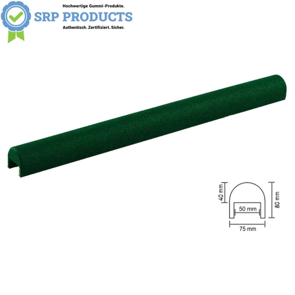 Gummigranulatüberzug grün für 5 cm Randsteine