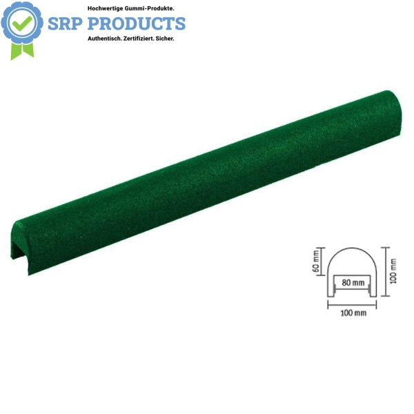 Gummigranulatüberzug grün für 8 cm Randsteine