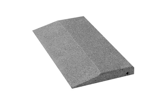 Curb ramps made of rubber granulate Curb ramps made of rubber granulate