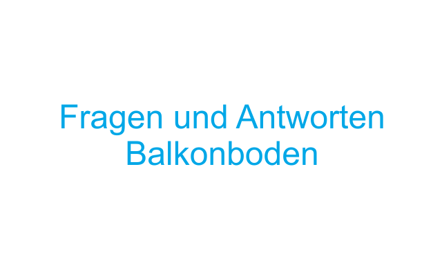 Questions and answers about balcony flooring Questions and answers about balcony flooring