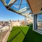 Preview: Rubber-balcony-tiles-green-on-roof-balcony