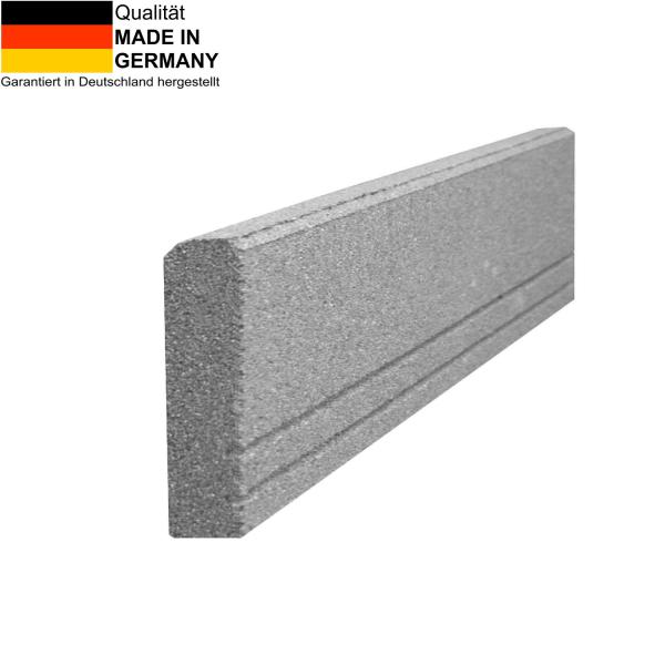 curbstone made of rubber granulate 1000 x 250 x 50 mm in gray