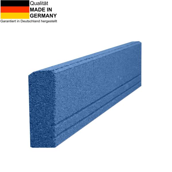 Curb made of rubber granulate 1000 x 250 x 80 mm in blue
